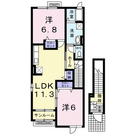 エスポワールの物件間取画像